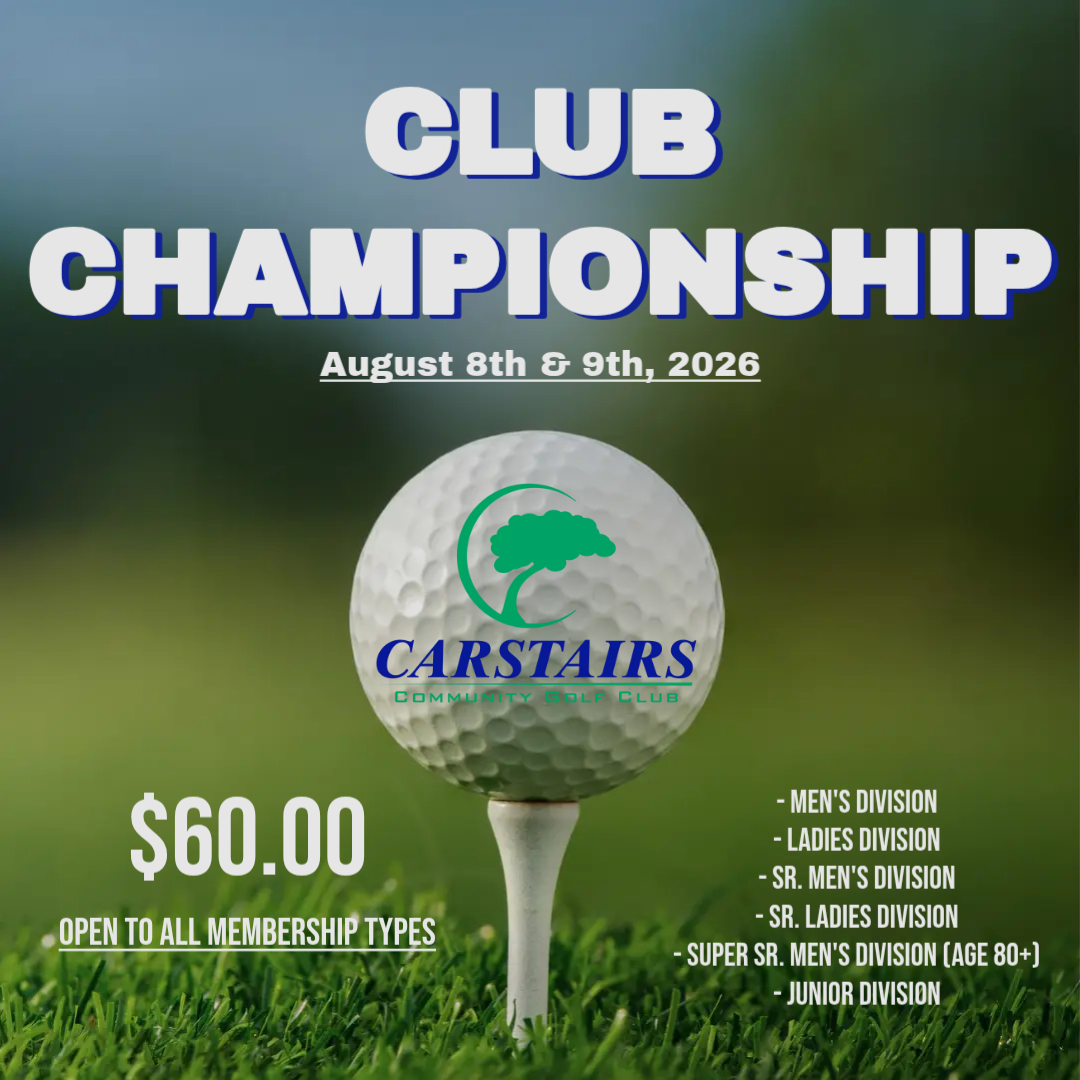 2026 Club Championship Website Poster