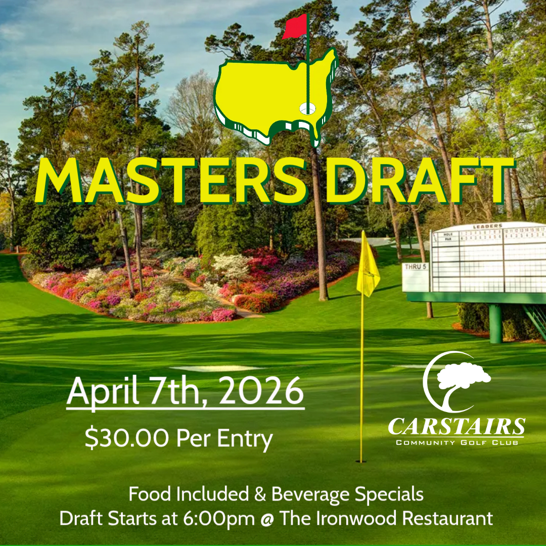 2026 Masters Draft Poster